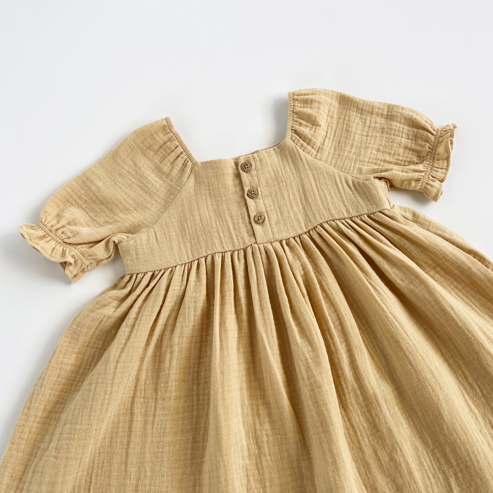 Buttermilk Muslin Dress 10/11Y