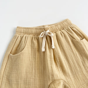 Buttermilk Muslin Shorts