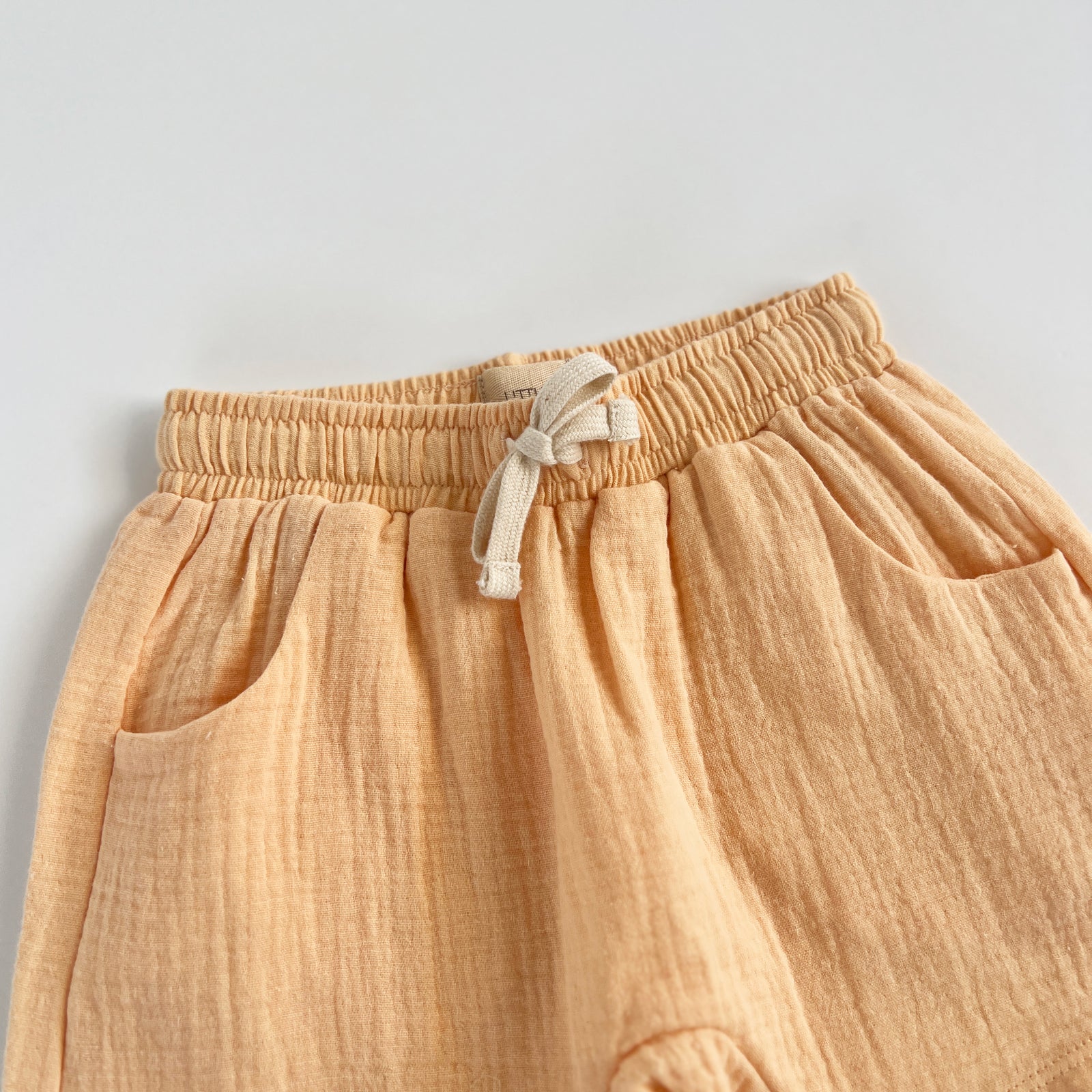 Salmon Muslin Shorts