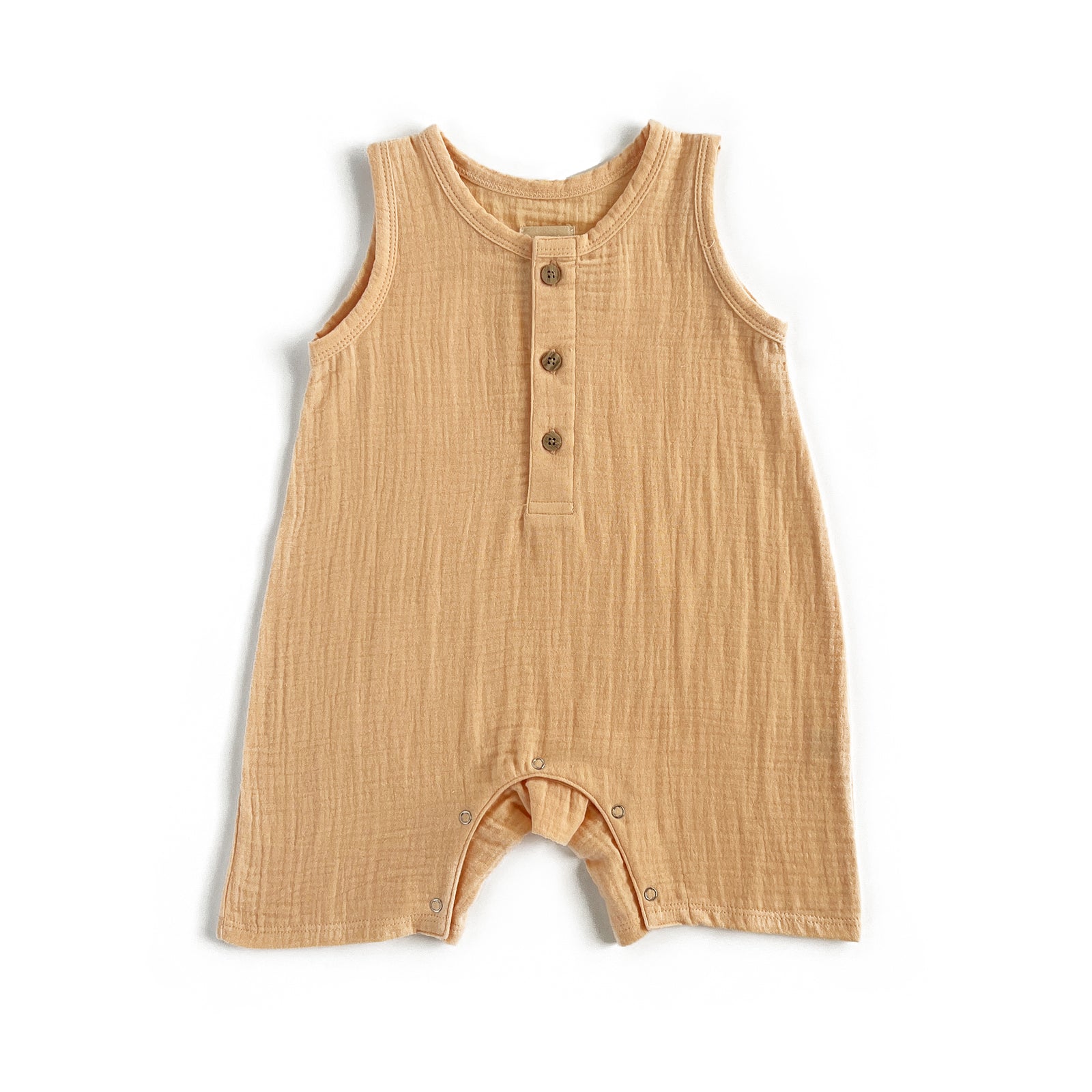 Salmon Muslin Romper