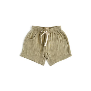 Sage Muslin Shorts