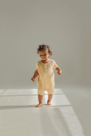 Light Olive Short Romper