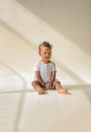 Light Olive Short Romper
