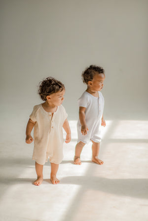 Light Olive Short Romper