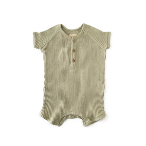 Light Olive Short Romper